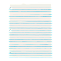 OfficeMax Gummed Pads, 8 1/2" x 11", Wide Ruled, 100 Pages (50 Sheets), White, Pack Of 12 1 thumbnail image