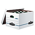 Bankers Box® Hang'N'Stor™ 60% Recycled Storage Box, Lift-Off Lid, 15 3/4" x 12 1/2" x 10 1/2", Letter/Legal