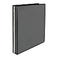 Abisco Spine Assist Easy-Insert View 3-Ring Binder, 1" D-Rings, Black