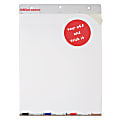 Office Depot® Brand 30% Recycled Self-Stick Easel Pads, 25" x 30", Unruled, 40 Sheets, White, Pack Of 2