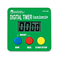Learning Resources Digital Timer Countdown/Up, 2 3/4" x 2/3/4", Assorted Colors, Pack Of 2 1 thumbnail image