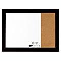 Quartet® Combination Cork/Non-Magnetic Dry-Erase/Bulletin Board, 17" x 23", Black Wood Frame 1 thumbnail image