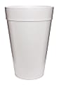 Dart® Insulated Foam Drinking Cups, White, 32 Oz, Case Of 500