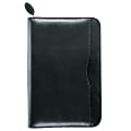 Day-Timer® Verona 6-Ring Leather Binder With Zipper, 3 3/4" x 6 3/4", Black" 1 thumbnail image