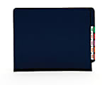 [IN]PLACE® Classification Folders, Letter Size, 2 Dividers, 30% Recycled, 2 Fasteners, Dark Blue, Box Of 10 1 thumbnail image