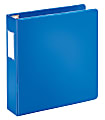 [IN]PLACE® Heavy-Duty D-Ring Label Holder Reference Binder, 2" Rings, 100% Recycled, Blue