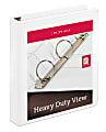 [IN]PLACE® Heavy-Duty Nonstick View 3-Ring Binder, 1 1/2" Round Rings, 100% Recycled, White 1 thumbnail image
