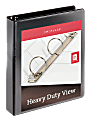 Heavy-Duty Nonstick View Binder By [IN]PLACE®, 1 1/2" Rings, Black
