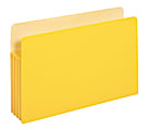 Office Depot® Brand File Pocket, 3 1/2" Expansion, Legal Size, Yellow