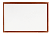 INFUSE Magnetic Dry-Erase Whiteboard, 96" x 48", 100% Recycled, Aluminum Frame With Mahogany Finish 1 thumbnail image