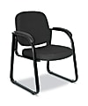Alera Reception Lounge Series Sled-Base Guest Chair, Black 1 thumbnail image