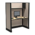 Cube Solutions Commercial-Grade Full-Height Call-Center Cubicle, Single Cubicle