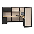 Cube Solutions Commercial-Grade Full-Height L-Shaped Supervisor Cubicle, Single Cubicle