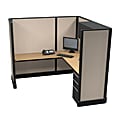 Cube Solutions Commercial-Grade Full-Height L-Shaped Junior Executive Cubicle