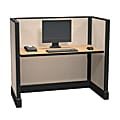 Cube Solutions Commercial-Grade Low-Height Call-Center Cubicle, Single Cubicle