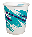 Solo® Jazz Waxed Paper Cold Cups, Tide Design, 5 Oz, Case Of 3,000