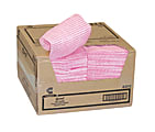 Chicopee Chix Food Service Wet Wipes, 11 1/2" x 24", Pink, Case Of 200