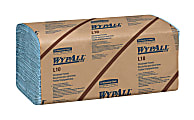 Kimberly Clark Wypall L10 Disposable Towels Windshield Wipe  2 Ply  9.30" Width x 10.25" Length  Blue  140 Pack  16 / Carton 1 thumbnail image