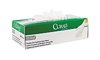 CURAD® 3G Powder-Free Synthetic Vinyl Disposable Exam Gloves, Extra-Large, White, Box Of 90