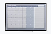 Office Depot® Magentic Dry-Erase/Calendar/Planning Board, 36"x 48", White Board, Black Metal Frame 1 thumbnail image