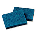 3M Scotch-Brite™ Synthetic Fiber All-Purpose Scouring Pads, 4" x 5 1/4", Blue, Case Of 40
