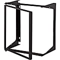 C2G 11U Swing Out Wall Mount Open Frame Rack - 25in Deep (TAA Compliant) - HDMI/USB for Audio/Video Device, HDTV, Projector - 6" - 1 x Type C Male USB - 1 x HDMI Female Digital Audio/Video - Black"