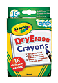 Crayola® Dry Erase Crayons, Large, Assorted Colors, Pack Of 16 1 thumbnail image