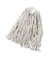 Boardwalk Cut-End Wet Mop Head, Cotton, White, #20, 12/Carton - 12" Width x 19.8" Depth - Cotton - 12 / Carton 1 thumbnail image