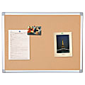 MasterVision® Earth Cork Board, 36" x 48", 80% Recycled, Aluminum Frame With Silver Finish