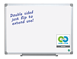 MasterVision® Earth Silver Easy Clean™ Non-Magnetic Melamine Dry-Erase Whiteboard, 36" x 48", 80% Recycled, Aluminum Frame With Silver Finish 1 thumbnail image