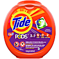 Tide® Single-Use Laundry Detergent Pods, Spring Meadow Scent, 72 Pods Per Pack, Case Of 4 Packs