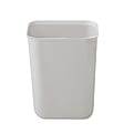 Rubbermaid® Fiberglass Rectangular Fire-Resistant Wastebasket, 1 3/4 Gallons, 10 7/8"H x 8 7/8"W x 6 3/8"D, Beige 1 thumbnail image