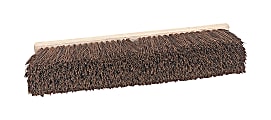 Proline Brush Hardwood Block Floor Broom Head, 3 1/4" Natural Palmyra Bristles, 36", Brown