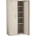 FireKing Fire-Resistant Storage Cabinet, 4 Adjustable Shelves, Parchment, White Glove Delivery