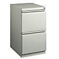WorkPro 20"D 2-Drawer Letter-Size Vertical Mobile Pedestal File Cabinet, Metal, Light Gray 1 thumbnail image