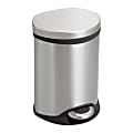 Safco® Stainless Steel Step-On Medical Waste Receptacle, 1.5 Gallons, 11" x 9 1/2" x 8", Stainless Steel 1 thumbnail image