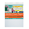 Pacon® Heavy-Duty Anchor Chart Paper Pad, 24" x 32", Unruled, White, 25 Sheets