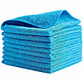 Rubbermaid® Microfiber Cleaning Cloths, 16" x 16", Blue, Pack Of 24 1 thumbnail image