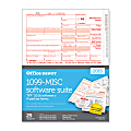 Office Depot® Brand 1099-MISC Inkjet/Laser Tax Forms With Software, 4-Part, 8 1/2" x 11", White, Pack Of 25 Forms 1 thumbnail image