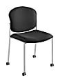 Safco® Diaz Stacking Guest Chair, Black