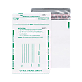 Quality Park Night Deposit Bags, 10" x 13", White, Pack Of 100 1 thumbnail image