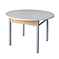 Z-Line Designs Z-Tech Modular Round Table, Oak/Silver/White