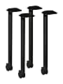HON Huddles Series™ Post Leg Base With Casters, Black 1 thumbnail image