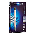 uni-ball® Vision™ Elite™ BLX Series Rollerball Stick Pens, Bold Point, 0.8 mm, White Barrel, Black; Green Ink, Pack Of 12