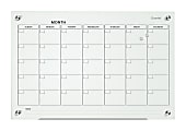 Quartet® Infinity™ Glass Magnetic Unframed Monthly Calendar Whiteboard, 24" x 36", White 1 thumbnail image