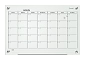 Quartet® Infinity™ Glass Magnetic Unframed Monthly Calendar Whiteboard, 36" x 48", White 1 thumbnail image