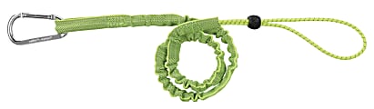 Ergodyne Squids 3100 10-Lb Single-Carabiner Tool Lanyard, 35", Lime 1 thumbnail image