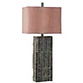 Kenroy Ripple Table Lamp, Slate/Cinnamon