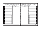 AT-A-GLANCE® 30% Recycled 24-Hour Daily Appointment Book, 8 1/2" x 11", Black, January-December 2015