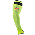 Ergodyne ProFlex 7941-PR Cut-Resistant Protective Arm Sleeves, 22", Large, Lime, Pack Of 2 Sleeves 1 thumbnail image